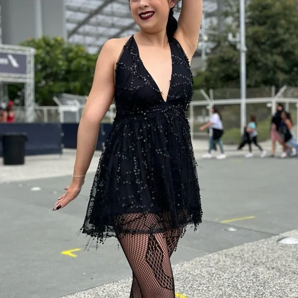 Dresses Black Sparkly Mini Dress Eras Tour Taylor Swift Poshmark